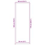 Casa si Gradina - Textile si covoare - Covoare - Covorase intrare - Pres negru 60x180 cm - Infinity.ro
