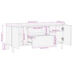 Casa si Gradina - Mobilier - Dulapuri si sifoniere - Dulapuri - Dulap TV maro 105x33x46 cm lemn masiv de mango - Infinity.ro