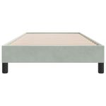 Casa si Gradina - Mobilier - Paturi si accesorii - Paturi - Cadru de pat fara saltea, gri deschis, 80x220 cm, catifea - Infinity.ro