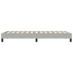 Casa si Gradina - Mobilier - Paturi si accesorii - Paturi - Cadru de pat fara saltea, gri deschis, 80x220 cm, catifea - Infinity.ro