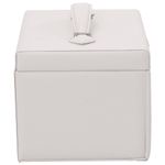 Casa si Gradina - Sanitare - Suporturi si accesorii baie - Accesorii baie - Cutie de bijuterii cu 4 straturi cu oglinda incuiata alba - Infinity.ro