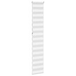 Casa si Gradina - Textile si covoare - Rulouri si jaluzele - Jaluzea tip zebra alb latime tesatura 40,9 cm poliester, mărime 45x230 cm - Infinity.ro