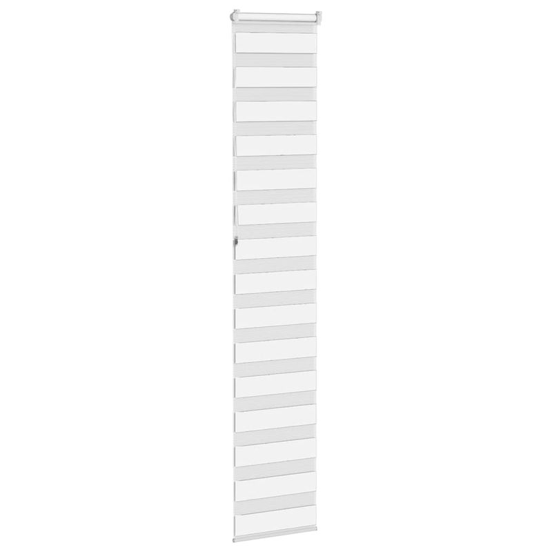 Casa si Gradina - Textile si covoare - Rulouri si jaluzele - Jaluzea tip zebra alb latime tesatura 40,9 cm poliester, mărime 45x230 cm - Infinity.ro