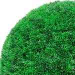 Casa si Gradina - Decoratiuni - Obiecte decorative - Plante artificiale - Mingi artificiale din lemn de cimis cu lumini LED 2 buc Verde - Infinity.ro