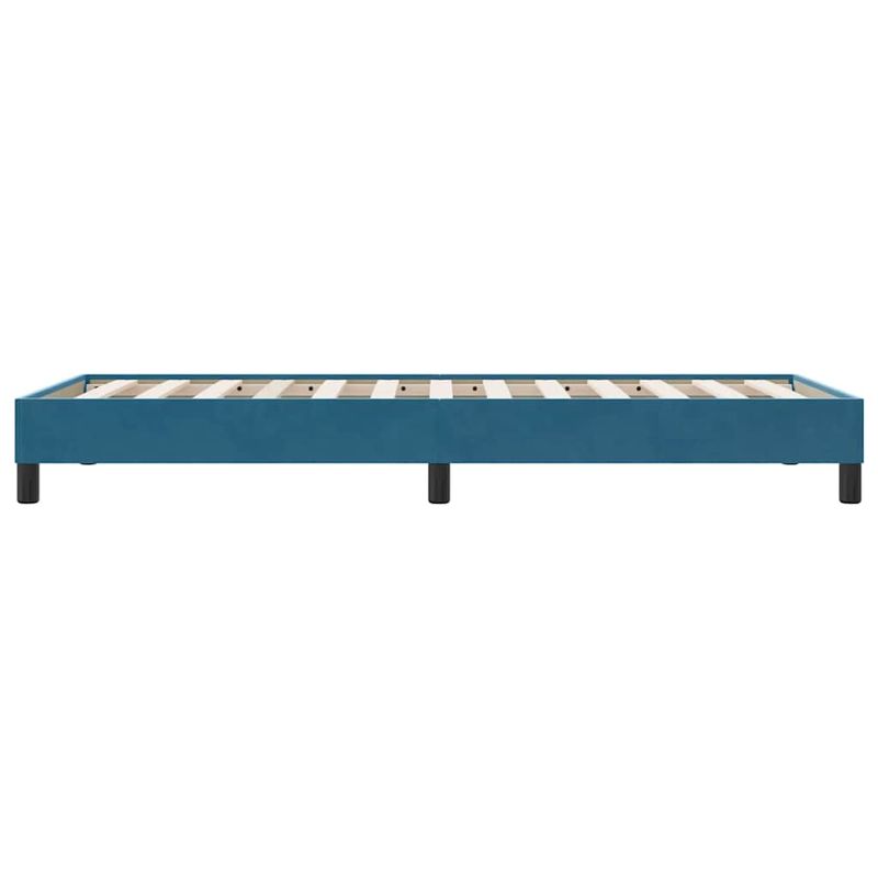 Casa si Gradina - Mobilier - Paturi si accesorii - Paturi - Cadru de pat fara saltea, albastru inchis, 100x210 cm, catifea - Infinity.ro