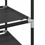 Casa si Gradina - Mobilier - Organizare si depozitare - Organizator incaltaminte - Suport pantofi 8 niveluri, negru, 44x28x145 cm, tesatura netesa - Infinity.ro