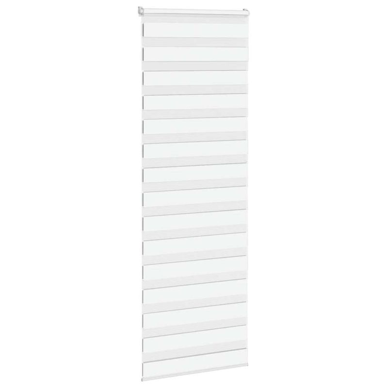 Casa si Gradina - Textile si covoare - Rulouri si jaluzele - Jaluzea tip zebra alb latime tesatura 65,9 cm poliester, mărime 70x200 cm - Infinity.ro
