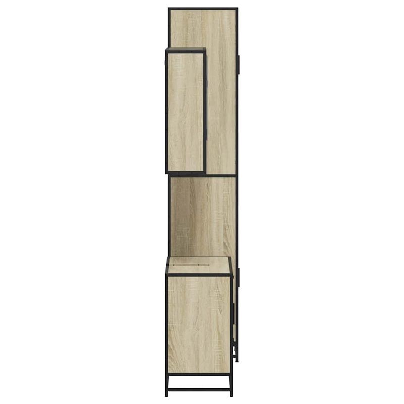 Casa si Gradina - Mobilier - Seturi de mobilier - Seturi baie - Set mobilier de baie, 3 piese, stejar sonoma, lemn prelucrat - Infinity.ro