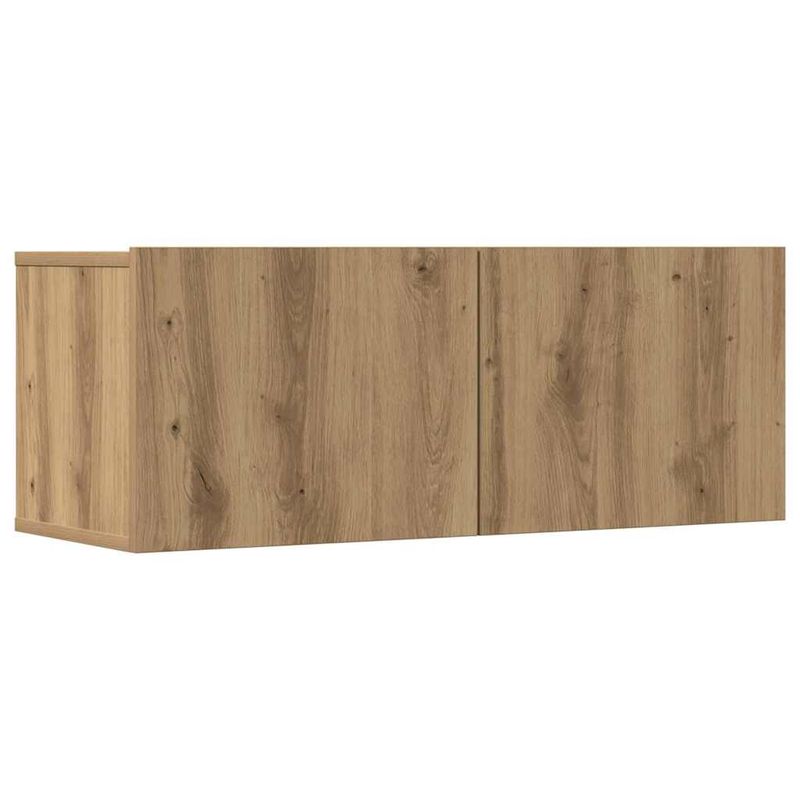 Casa si Gradina - Mobilier - Seturi de mobilier - Seturi living - Set dulap TV 7 piese montat pe perete Stejar artizanal - Infinity.ro