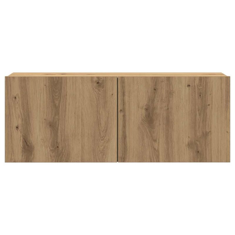 Casa si Gradina - Mobilier - Seturi de mobilier - Seturi living - Set dulap TV 7 piese montat pe perete Stejar artizanal - Infinity.ro