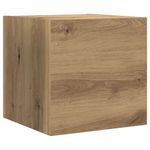 Casa si Gradina - Mobilier - Seturi de mobilier - Seturi living - Set dulap TV 7 piese montat pe perete Stejar artizanal - Infinity.ro