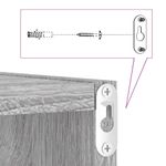 Casa si Gradina - Mobilier - Biblioteci si rafturi - Rafturi - Rafturi cub de perete 6 buc Gri Sonoma 30x15x30 cm - Infinity.ro