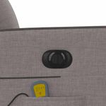 Ingrijire personala si Cosmetice - Sanatate si wellness - Articole wellness - Fotolii de masaj - Fotoliu electric de masaj rabatabil, gri taupe, textil - Infinity.ro