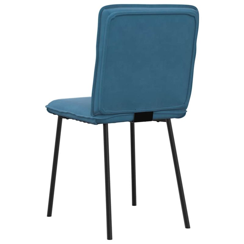 Casa si Gradina - Mobilier - Scaune si fotolii - Scaune - Scaune de bucatarie, 4 buc., albastru, catifea - Infinity.ro