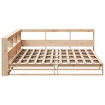 Casa si Gradina - Mobilier - Paturi si accesorii - Paturi - Pat cu biblioteca fara saltea, 180x200 cm, lemn masiv de pin - Infinity.ro