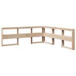 Casa si Gradina - Mobilier - Paturi si accesorii - Paturi - Pat cu biblioteca fara saltea, 180x200 cm, lemn masiv de pin - Infinity.ro