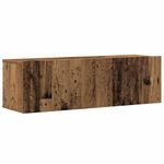 Casa si Gradina - Mobilier - Seturi de mobilier - Seturi living - Set dulap TV 4 piese montat pe perete lemn vechi lemn prelucrat - Infinity.ro