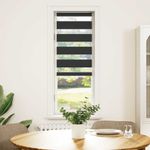 Casa si Gradina - Textile si covoare - Rulouri si jaluzele - Jaluzea tip zebra neagra latime tesatura 35,9 cm poliester, mărime 40x100 cm - Infinity.ro