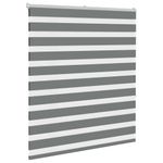 Casa si Gradina - Textile si covoare - Rulouri si jaluzele - Jaluzea tip zebra gri inchis latime tesatura 120,9 cm poliester, mărime 125x150 cm - Infinity.ro