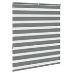 Casa si Gradina - Textile si covoare - Rulouri si jaluzele - Jaluzea tip zebra gri inchis latime tesatura 120,9 cm poliester, mărime 125x150 cm - Infinity.ro