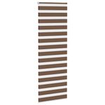 Casa si Gradina - Textile si covoare - Rulouri si jaluzele - Jaluzea tip zebra maro latime tesatura 75,9 cm poliester, mărime 80x200 cm - Infinity.ro