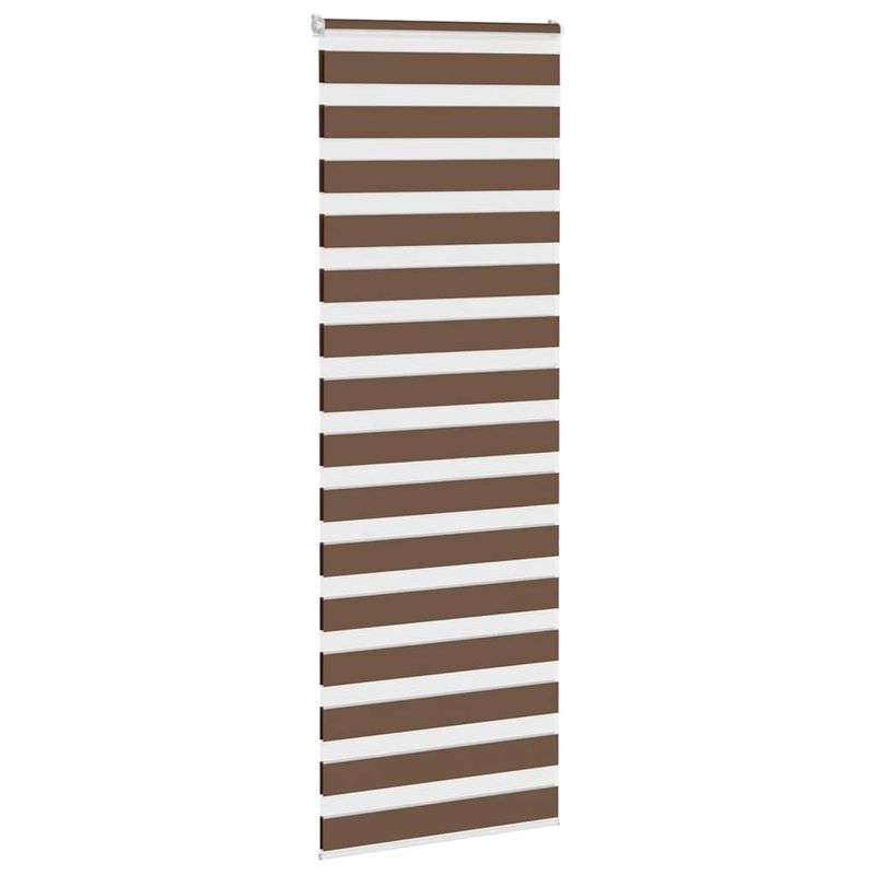 Casa si Gradina - Textile si covoare - Rulouri si jaluzele - Jaluzea tip zebra maro latime tesatura 75,9 cm poliester, mărime 80x200 cm - Infinity.ro