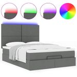 Casa si Gradina - Mobilier - Paturi si accesorii - Paturi - Cadru de pat otoman cu saltele Roz 140x190cm catifea - Infinity.ro