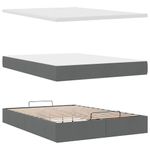 Casa si Gradina - Mobilier - Paturi si accesorii - Paturi - Cadru de pat otoman cu saltele Roz 140x190cm catifea - Infinity.ro