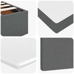 Casa si Gradina - Mobilier - Paturi si accesorii - Paturi - Cadru de pat otoman cu saltele Roz 140x190cm catifea - Infinity.ro