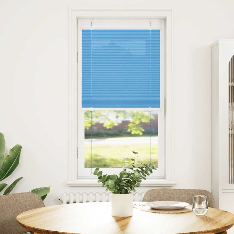 Casa si Gradina - Textile si covoare - Rulouri si jaluzele - Jaluza plisata Albastru 55x150 cm Latime tesatura 54,4 cm - Infinity.ro