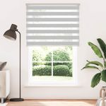 Casa si Gradina - Textile si covoare - Rulouri si jaluzele - Jaluzea tip zebra gri deschis latime tesatura 140,9cm poliester, mărime 145x200 cm - Infinity.ro
