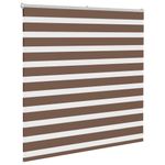 Casa si Gradina - Textile si covoare - Rulouri si jaluzele - Jaluzea tip zebra maro latime tesatura 135,9 cm poliester, mărime 140x100 cm - Infinity.ro