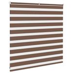 Casa si Gradina - Textile si covoare - Rulouri si jaluzele - Jaluzea tip zebra maro latime tesatura 135,9 cm poliester, mărime 140x100 cm - Infinity.ro