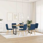 Casa si Gradina - Mobilier - Scaune si fotolii - Scaune - Scaune de sufragerie, 6 buc., albastru, material textil - Infinity.ro