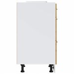 Casa si Gradina - Mobilier - Comode si corpuri - Corpuri bucatarie - Dulap de baza de bucatarie „Porto” din lemn de stejar artizanal, model 1x dulap inferior (3 sertare), mărime 40x46x81.5 cm - Infinity.ro