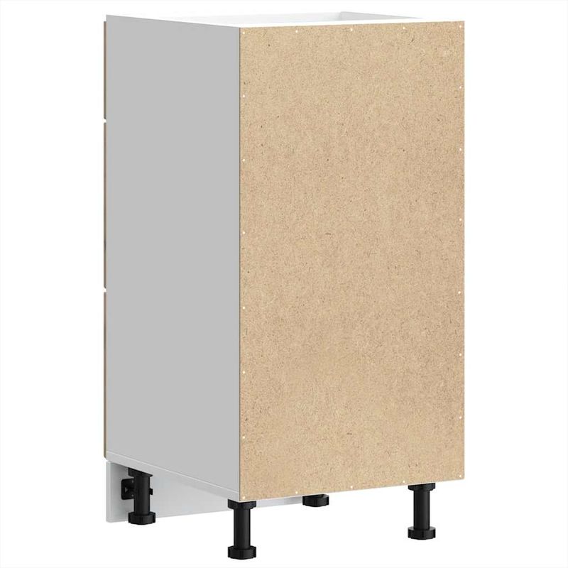 Casa si Gradina - Mobilier - Comode si corpuri - Corpuri bucatarie - Dulap de baza de bucatarie „Porto” din lemn de stejar artizanal, model 1x dulap inferior (3 sertare), mărime 40x46x81.5 cm - Infinity.ro