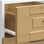 Casa si Gradina - Mobilier - Comode si corpuri - Corpuri bucatarie - Dulap de baza de bucatarie „Porto” din lemn de stejar artizanal, model 1x dulap inferior (3 sertare), mărime 40x46x81.5 cm - Infinity.ro