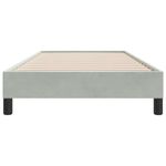 Casa si Gradina - Mobilier - Paturi si accesorii - Paturi - Cadru de pat fara saltea, gri deschis, 100x220 cm catifea - Infinity.ro