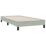 Casa si Gradina - Mobilier - Paturi si accesorii - Paturi - Cadru de pat fara saltea, gri deschis, 100x220 cm catifea - Infinity.ro