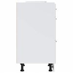 Casa si Gradina - Mobilier - Comode si corpuri - Corpuri bucatarie - Dulap baza de bucatarie „Porto” din lemn prelucrat alb lucios, mărime 40x46x81.5 cm, model 1x dulap inferior (3 sertare) - Infinity.ro