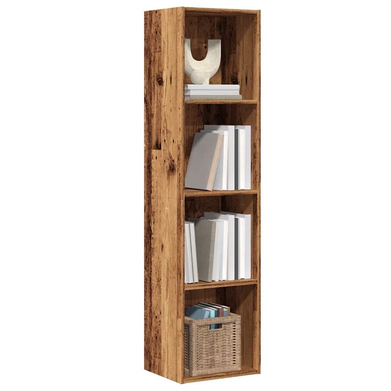 Casa si Gradina - Mobilier - Biblioteci si rafturi - Rafturi - Dulap cu carti/Dulap TV Lemn vechi 36x30x143cm Lemn prelucrat - Infinity.ro