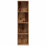 Casa si Gradina - Mobilier - Biblioteci si rafturi - Rafturi - Dulap cu carti/Dulap TV Lemn vechi 36x30x143cm Lemn prelucrat - Infinity.ro