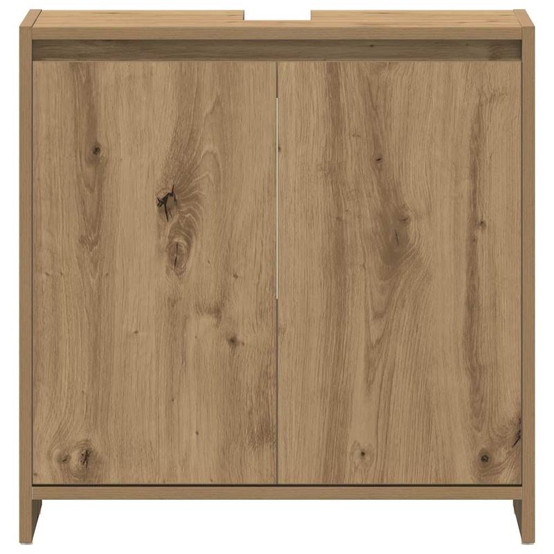 Casa si Gradina - Mobilier - Mobilier baie - Comode baie - Dulap chiuveta baie, stejar artizanal 65x33x60cm lemn prelucrat - Infinity.ro