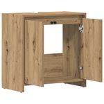 Casa si Gradina - Mobilier - Mobilier baie - Comode baie - Dulap chiuveta baie, stejar artizanal 65x33x60cm lemn prelucrat - Infinity.ro