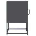 Casa si Gradina - Mobilier - Comode si corpuri - Noptiere - Noptiera, antracit, 36x39x60,5 cm, otel laminat la rece - Infinity.ro