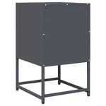 Casa si Gradina - Mobilier - Comode si corpuri - Noptiere - Noptiera, antracit, 36x39x60,5 cm, otel laminat la rece - Infinity.ro