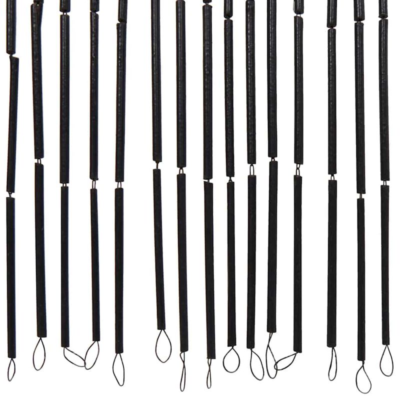 Casa si Gradina - Textile si covoare - Perdele si draperii - Perdele - Perdele usa cu insecte gri inchis 120x220 cm bambus - Infinity.ro