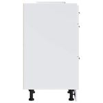 Casa si Gradina - Mobilier - Comode si corpuri - Corpuri bucatarie - Dulap de baza de bucatarie „Porto” din lemn prelucrat alb, model 1x dulap inferior (3 sertare), mărime 40x46x81.5 cm - Infinity.ro