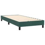 Casa si Gradina - Mobilier - Paturi si accesorii - Paturi - Pat box spring cu saltea, verde inchis, 80x220 cm, catifea - Infinity.ro