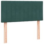 Casa si Gradina - Mobilier - Paturi si accesorii - Paturi - Pat box spring cu saltea, verde inchis, 80x220 cm, catifea - Infinity.ro